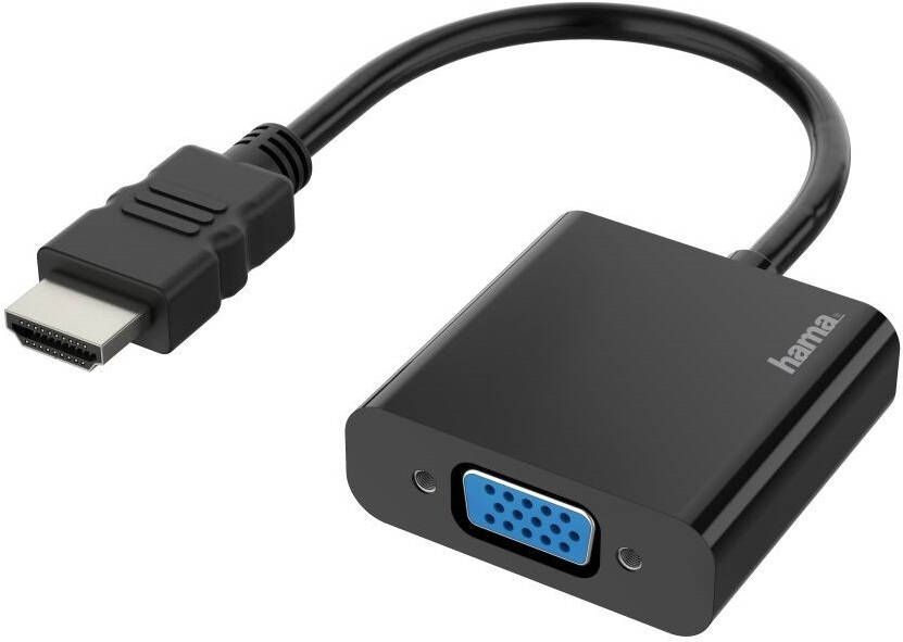 Hama Adapter HDMI VGA met 3.5mm jack stereo Optische kabel Zwart