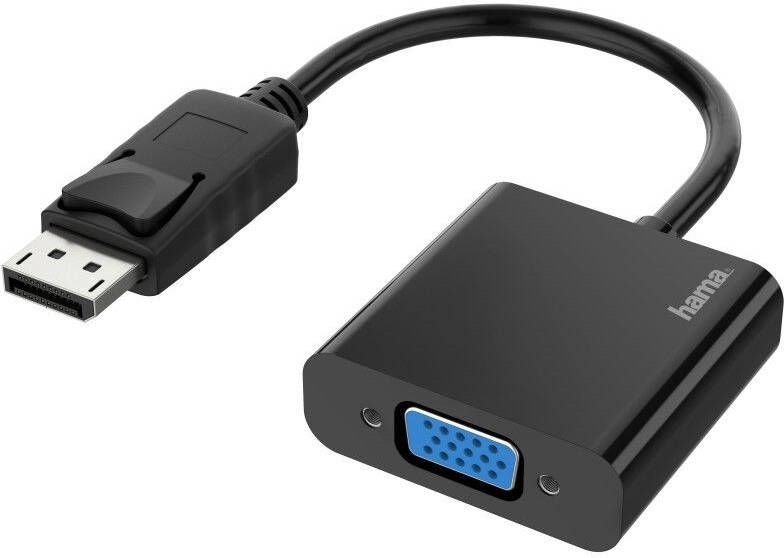 Hama Video-adapter DisplayPort-stekker VGA-aansluiting Full-HD 1080p Kabel