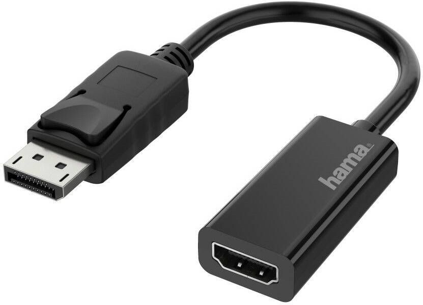 Hama Adapter Displayport naar HDMI Ultra-HD 4K Optische kabel Zwart