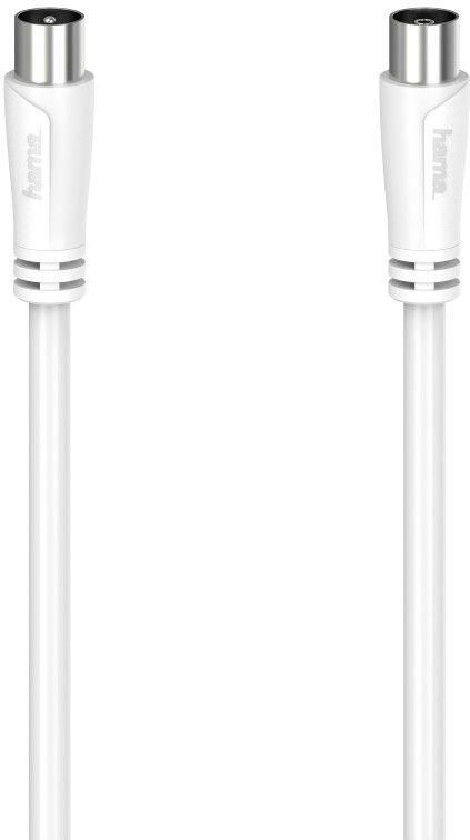 Hama Antennekabel coax-stekker coax-koppeling 3 0 m 90 dB TV accessoire Wit