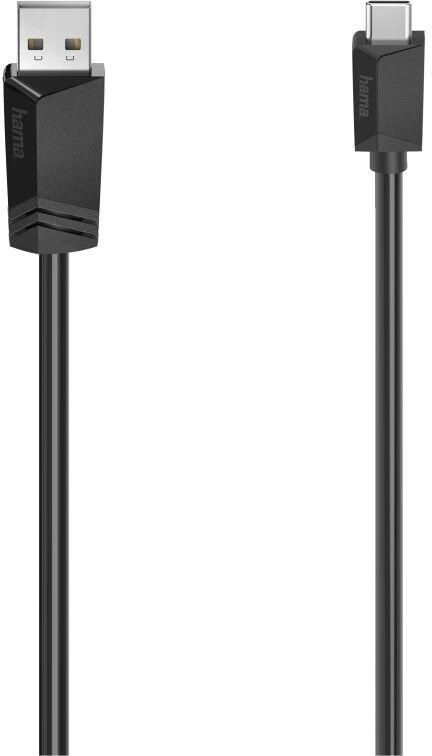 Hama USB kabel Type-C naar USB 2.0 Type-A 480Mbit s 1 5m Kabel Zwart