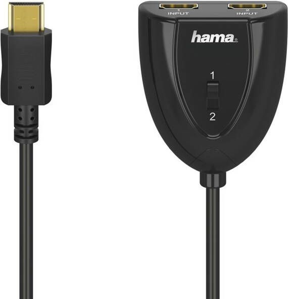 Hama HDMI-SPLITTER 2 INPUTS 1 OUTPUT Splitter Zwart