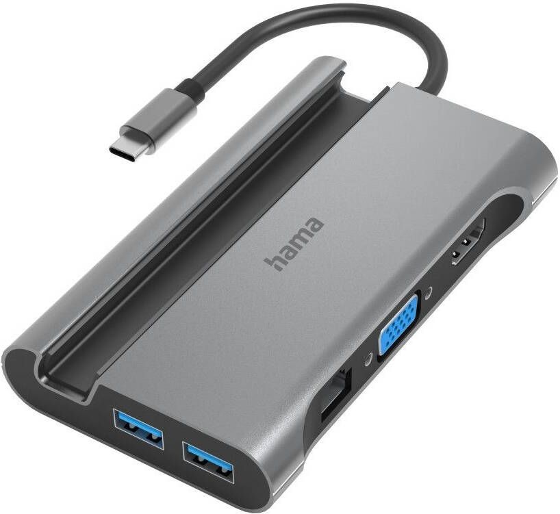 Hama USB-adapter USB-C Multiport Hub für Laptop mit 7 Ports USB Adapter Handy Tablet (1 stuk)