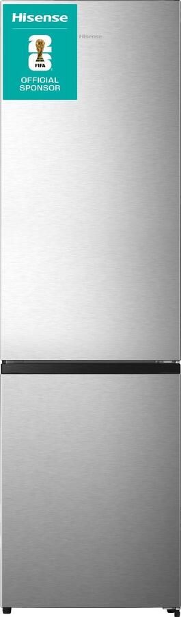 Hisense RB440N4ACA Koelkast met A Energielabel Koel-vriescombinatie No Frost RVS Multi-Air Flow Fast Freeze 35dB (A) -Inverter Compressor 336 Liter