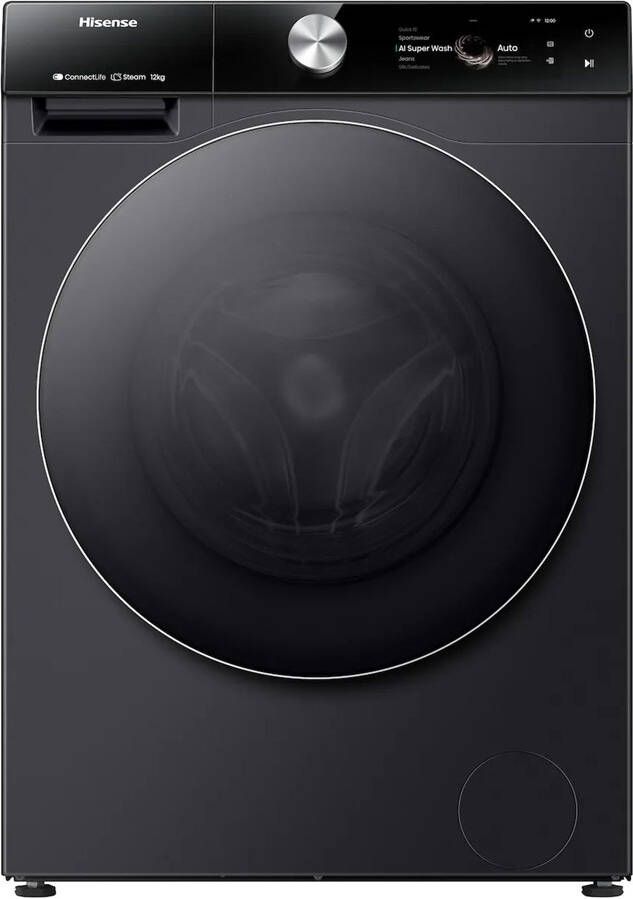 Hisense WF7S1247BB Wasmachine Zwart