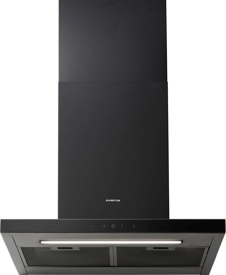 Inventum AKB6015ZWA Wandschouw afzuigkap 60 cm 700 m3 h 4 standen Energieklasse A++ Zwart