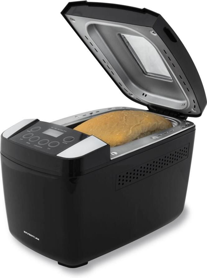 Inventum BM125 Broodbakmachine Brood 900 1200 gram 1 groot 1 dubbel bakblik 12 programma's Glutenvrij Timer 700 watt Zwart RVS - Foto 2