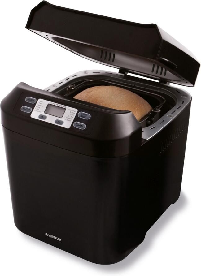 Inventum BM55 Broodbakmachine Brood 650 800 gram 12 programma's Glutenvrij programma Timer 550 watt Zwart