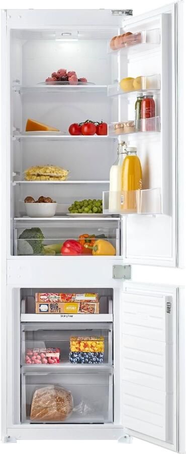 Inventum IKV1786D Inbouw koel-vriescombinatie Nis 178 cm 251 liter Verslade Supervriezen Deur op deur Wit