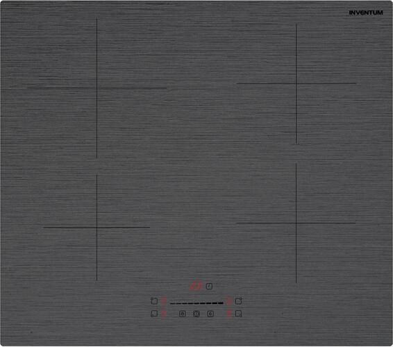 Inventum IKI6028MAT Inbouw inductie kookplaat 60 cm 4 kookzones 1- of 2-fase Randloos Matzwart