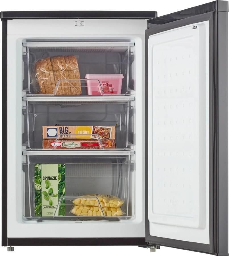 Inventum VR550B Vrijstaande vriezer Tafelmodel 88 liter 3 lades Zwart - Foto 2