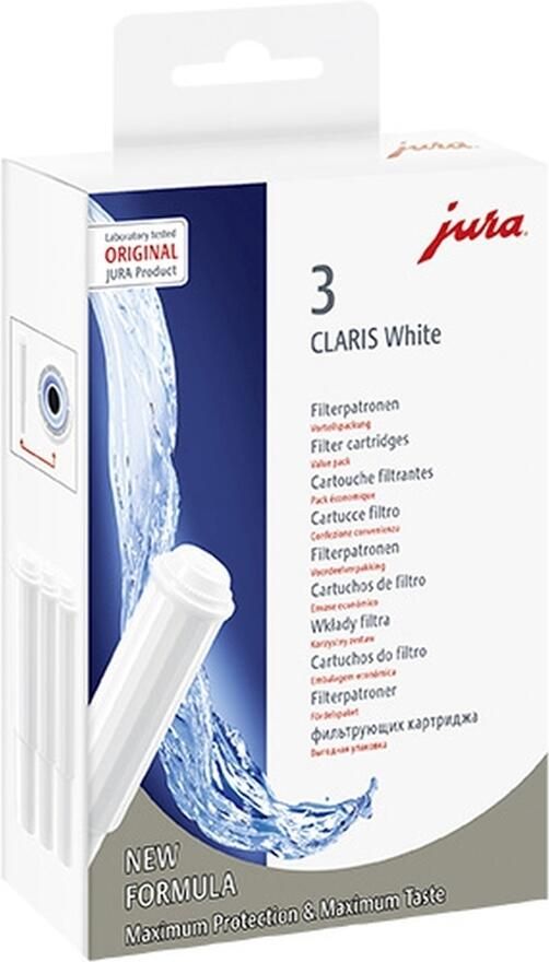 JURA Claris filter (3 stuks) Koffie accessoire Wit