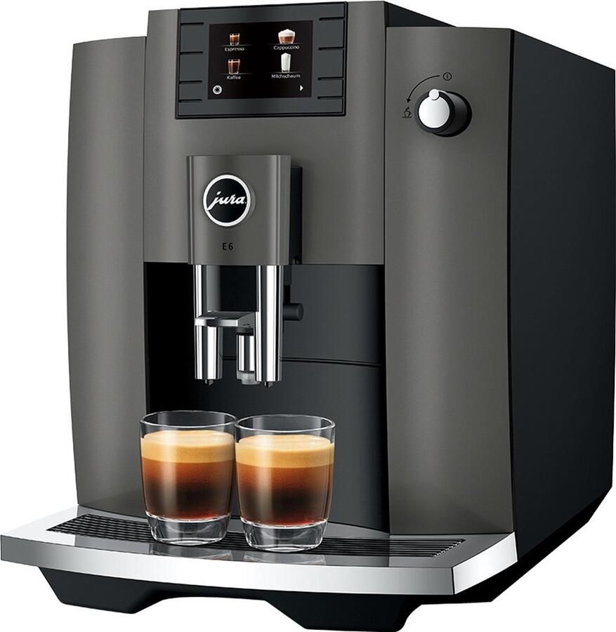 JURA E6 Dark Inox (EC) Model 2022 volautomatische espressomachine