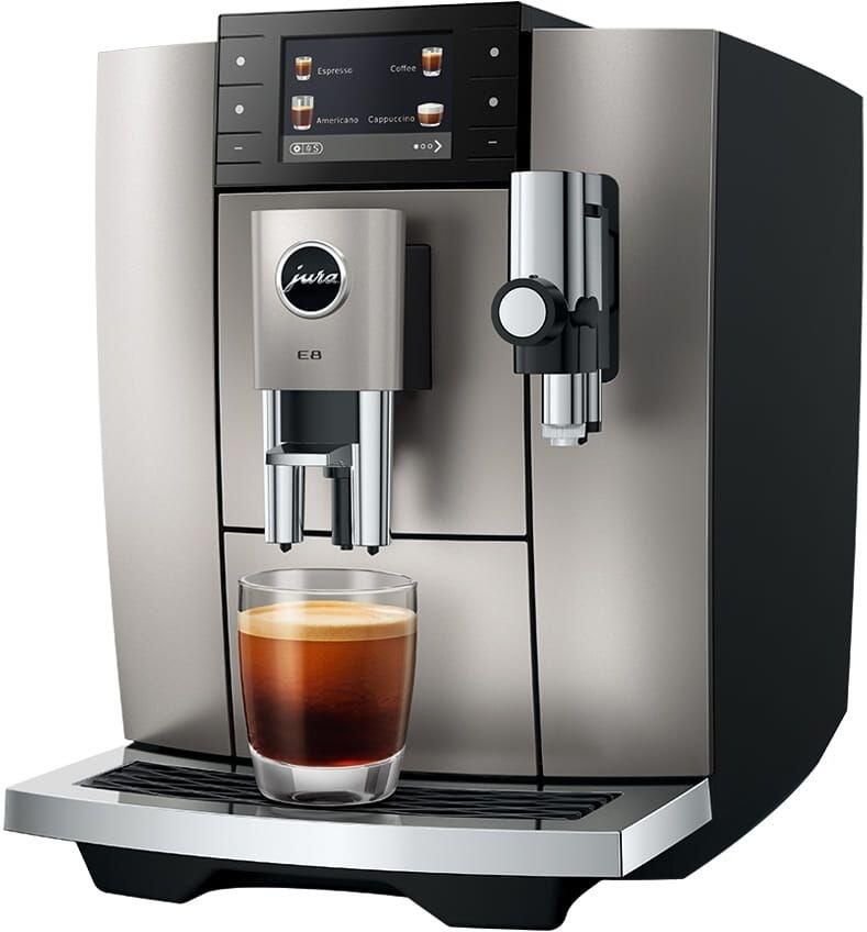 Jura E8 Midnight Silver (ED) Volautomatische Koffiemachine