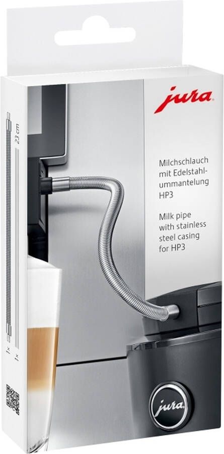 Jura Melkslang met RVS mantel HP3 Koffie accessoire Zilver