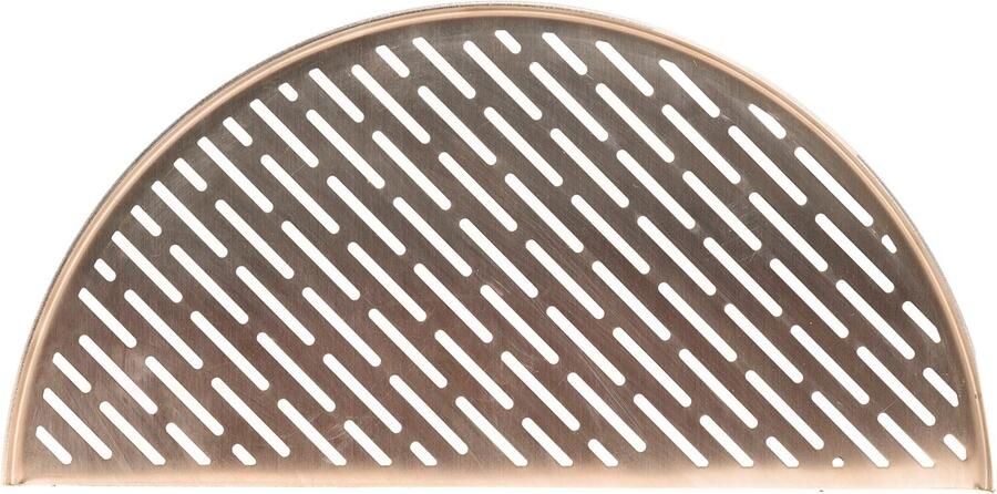 Kamado Joe Half Moon lasergesneden grillplaat Big Joe Premium RVS