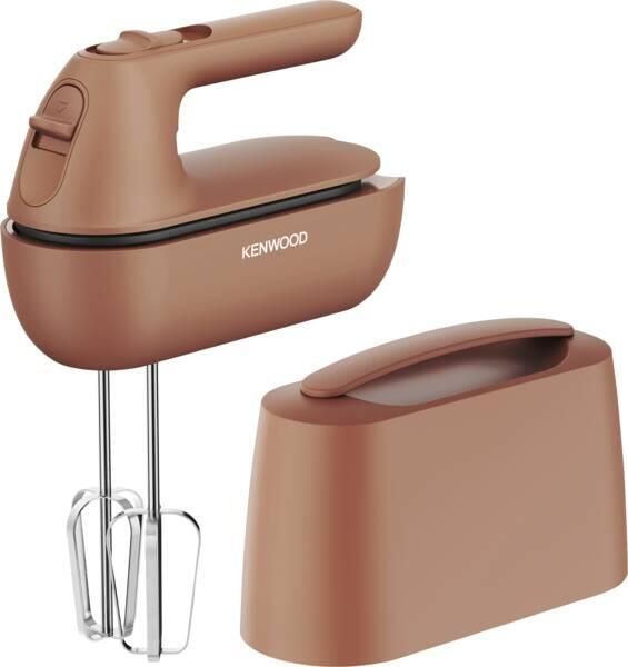 Kenwood Quickmix GO handmixer HMP40.000RD Roze Alles in één opbergsysteem Geïntegreerde maatlepel 350W 5 snelheden en slow start 30% gerecycled plastic [onderdeel GO collectie]