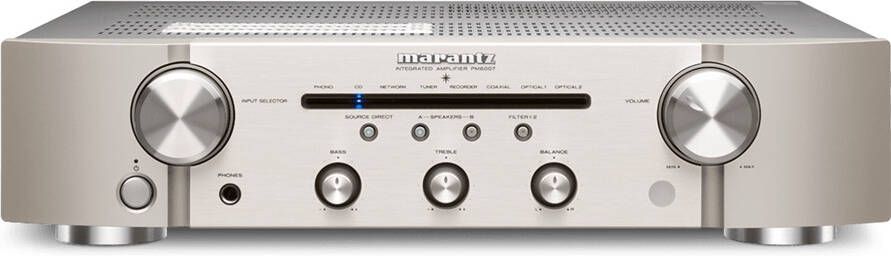 Merkloos arantz PM6007 geïntegreerde versterker zilver 60 W