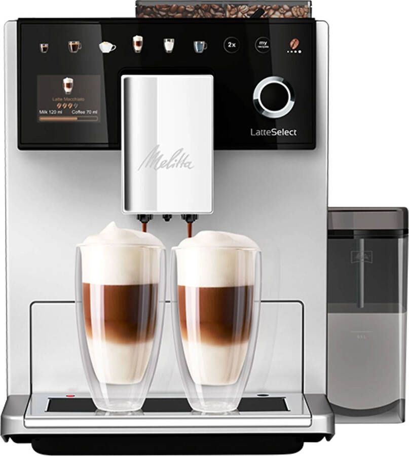 Melitta Latte Select F630-211 Espresso apparaat Zilver