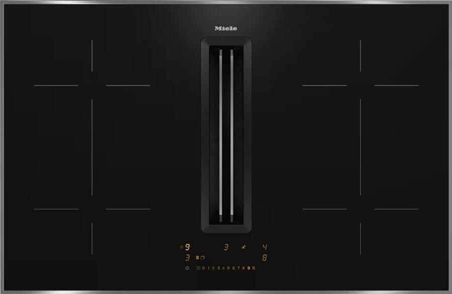 Miele KMDA 7473 FR-U Inductie kookplaat met afzuiging Grijs