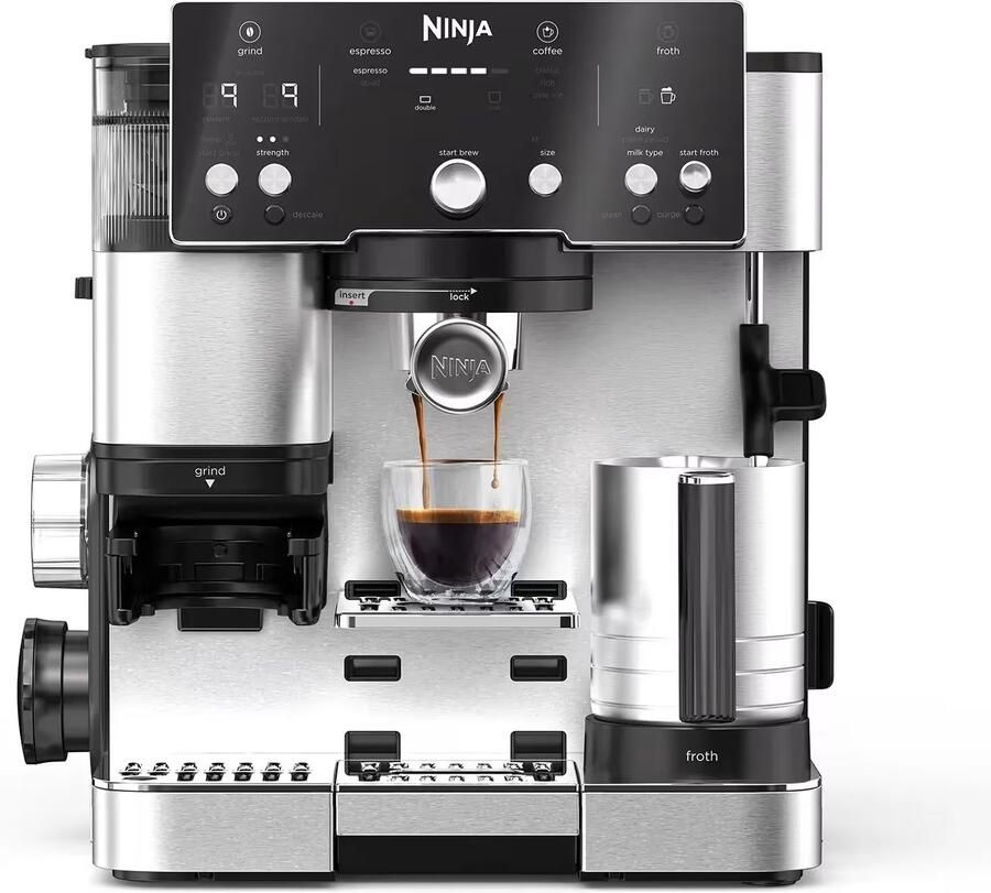 Ninja Luxe Café Essential 2-in-1 espressomachine en filterkoffiezetapparaat met Melkopschuimer ES501EU - Foto 2
