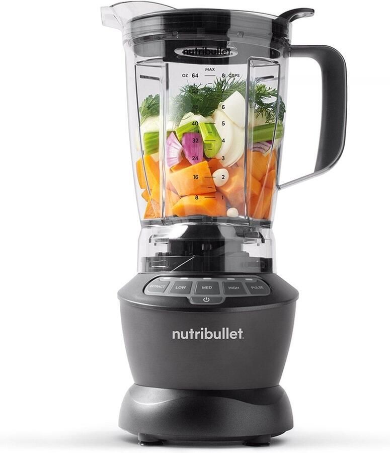 NutriBullet Combo 11-delig 1200 Watt Power Blender Donker Grijs - Foto 3
