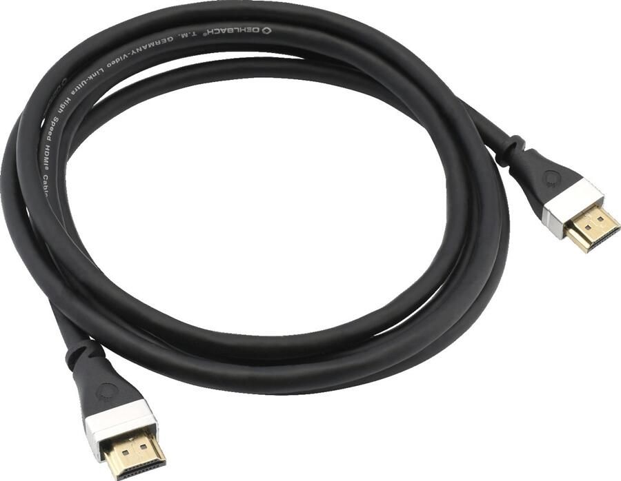 Oehlbach SL UHS HDMI 2.1 CABLE 1 0 M HDMI kabel Zwart