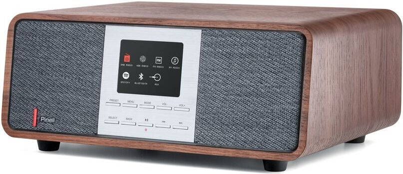 Pinell Supersound 501 DAB+ Internetradio walnoot hout