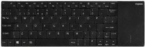 Rapoo E2710 Wireless Multimedia Touchpad Keyboard zwart