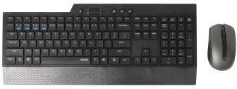 Rapoo Draadloos toetsenbord combo set 8200T Multi-mode QWERTY Toetsenbord Zwart