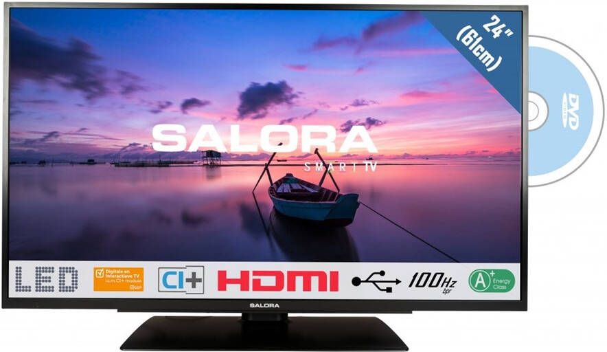 Salora 24HDB6505 HD Ready tv met ingebouwde DVD speler