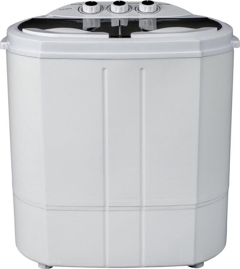 Salora WMR3700TWIN Mini wasmachine Compacte Wasmachine Kleine Wasmachine Mini Wasmachine met Centrifuge