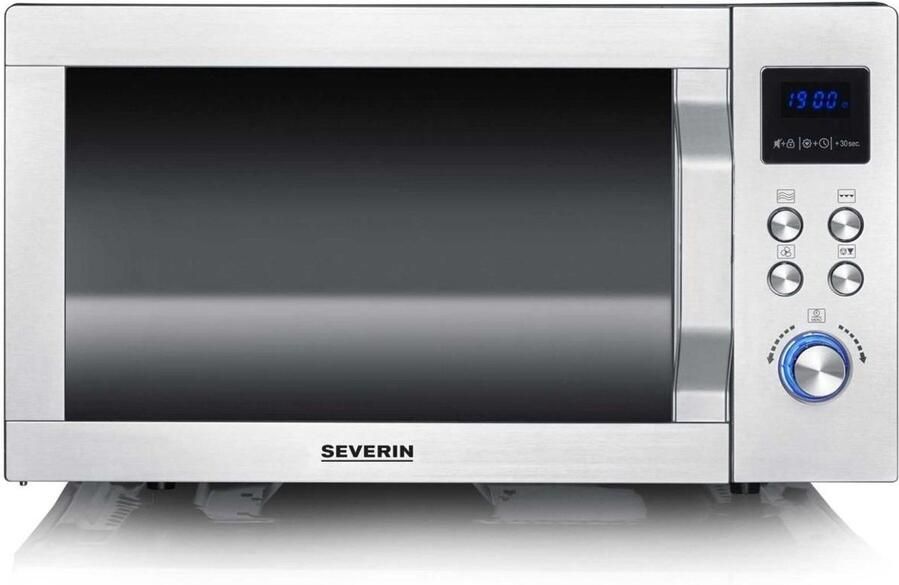 Severin MW 7777 Combi-magnetron vrijstaand -25L met vlakke keramische bodem zonder draaiplateau RVS- 230 °C - Foto 3