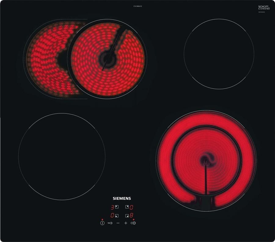 Siemens ET61RBNA1E iQ300 Inbouw keramische kookplaat 60 cm