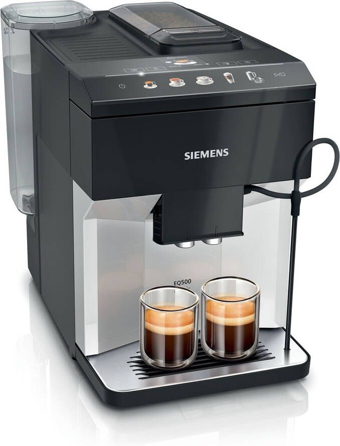 Siemens TP511R01 EQ500 Classic Espresso Volautomaat Licht Zilver Piano Zwart