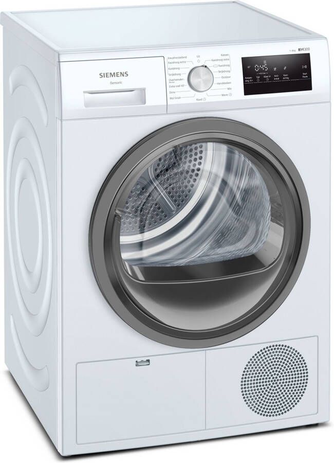 Siemens iQ300 WT45H207NL wasdroger Vrijstaand Voorbelading 8 kg A++ Wit