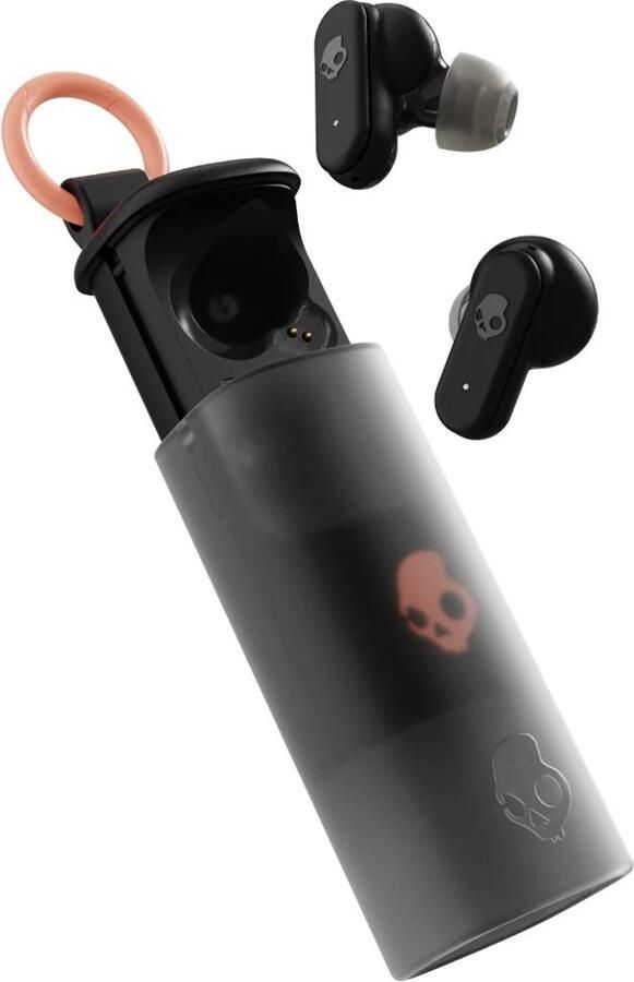 Skullcandy Dime Evo in-ear oordopjes met clip case Zwart