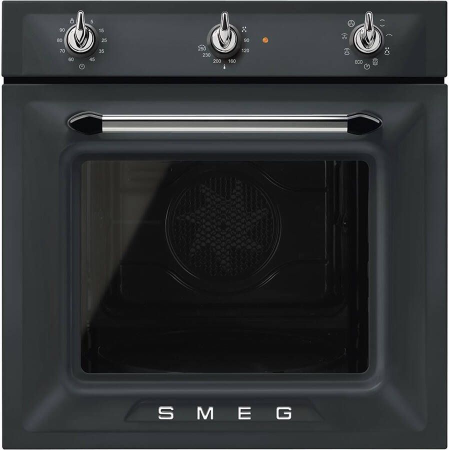 Smeg SF69M3TNO Victoria Esthetisch Thermogeventileerde Inbouw Oven 60 cm Mat Zwart