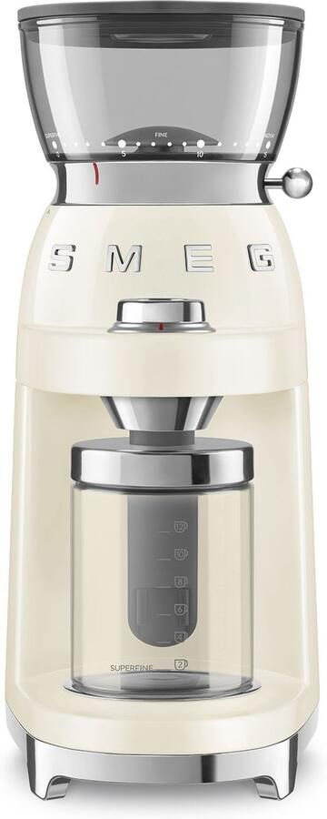 Smeg CGF03CREU 50's Style Koffiemolen Creme