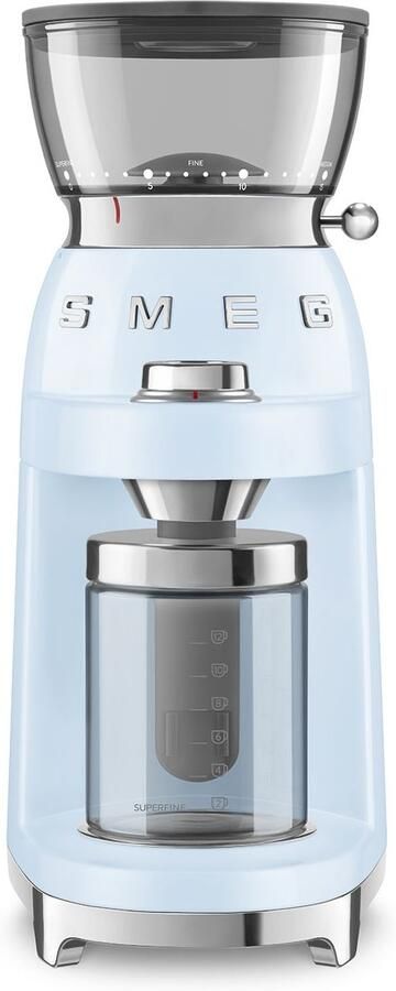 Smeg CGF03PBEU 50's Style Koffiemolen Pastelblauw