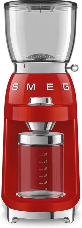 Smeg Koffiemolen Rood CGF11RDEU | Koffie Toebehoren | 8017709318000