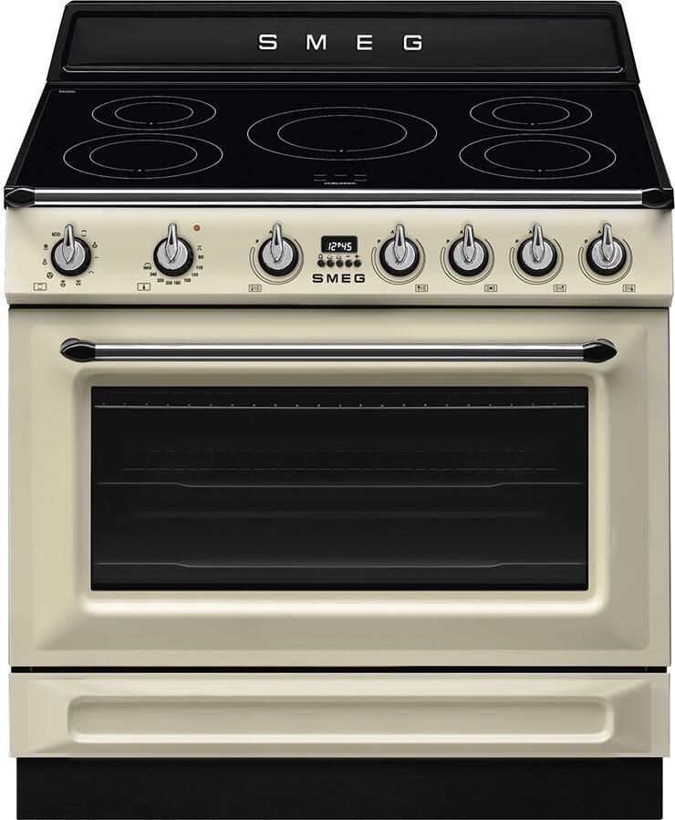 Smeg TR90IMP Victoria Esthetisch Fornuis met Inductie Kookplaat 90 x 60 cm