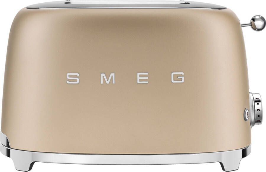 Smeg TSF01CHMEU Broodrooster Mat Champagne 2x2 950W 6 niveaus - Foto 3