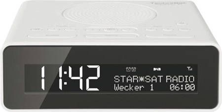 TechniSat Wekkerradio DIGITALE RADIO 51 wekkerradio met dab+ sluimerfunctie dimbare display sleeptimer