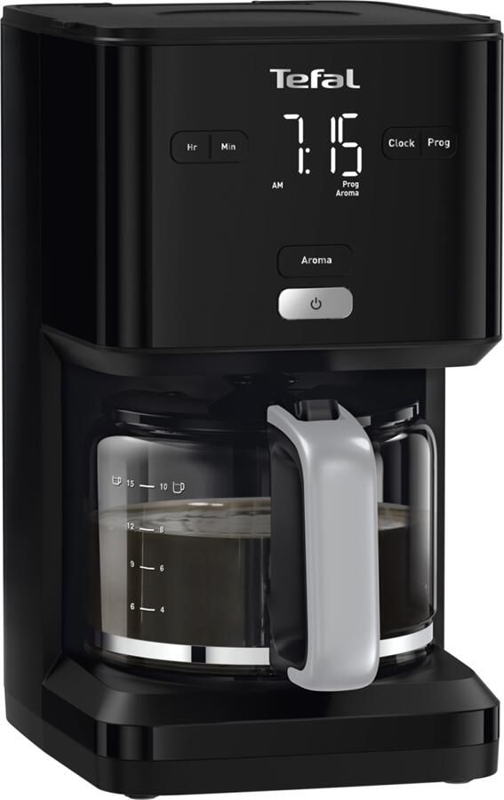 Tefal Smart & Light CM6008 Filter-koffiezetapparaat Zwart