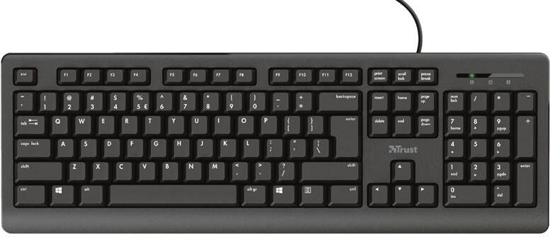 Trust Primo Bedraad toetsenbord Zwart