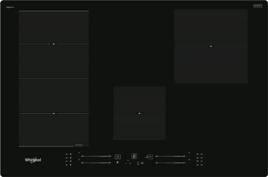 Whirlpool WF S5077 NE IXL Inductie inbouwkookplaat Zwart