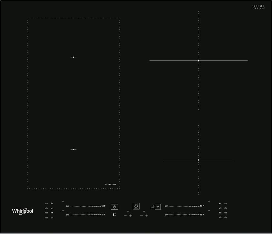 Whirlpool WL S6960 BF Inductie kookplaat Zwart - Foto 2