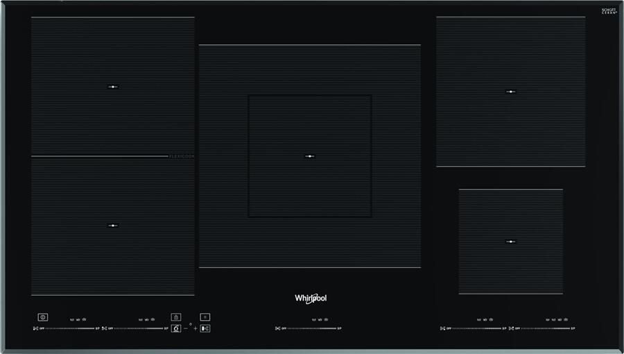 Whirlpool WT 1090 BA Zwart Ingebouwd 90 cm Inductiekookplaat zones 5 zone(s)