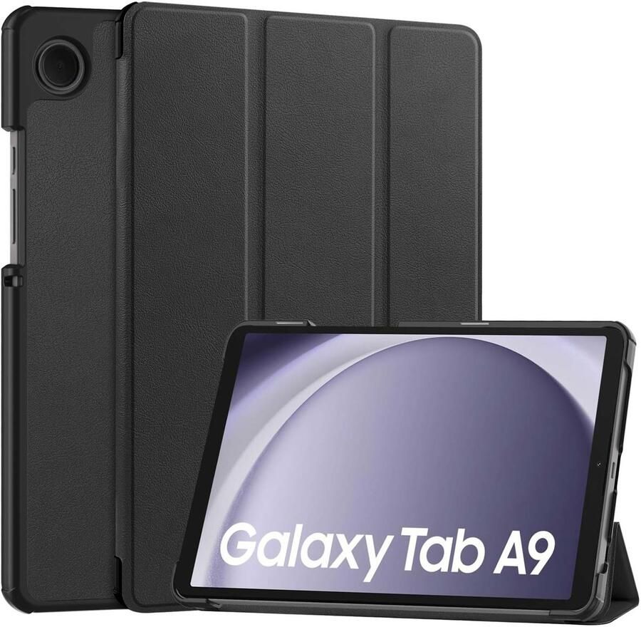 Accezz Trifold Bookcase Samsung Galaxy Tab A9 Tablethoesje Zwart
